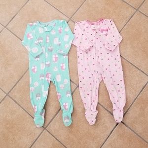 Little Girls Footed Onesies Bundle